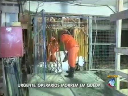 Nove operários morrem em queda de elevador na Bahia
