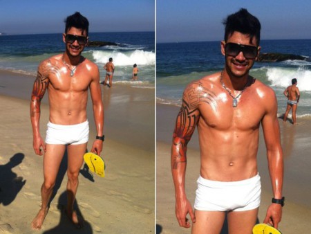 Gusttavo Lima deixa corpo magro de lado e aparece sarado